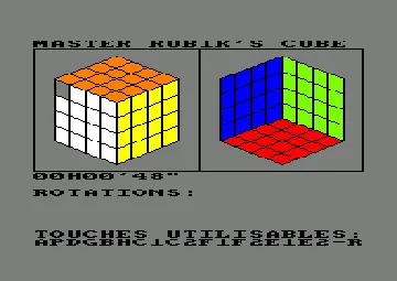 Master Rubik's Cube (F) (1985) (Version Basic 1.1) [Hebdogiciel] screen shot game playing